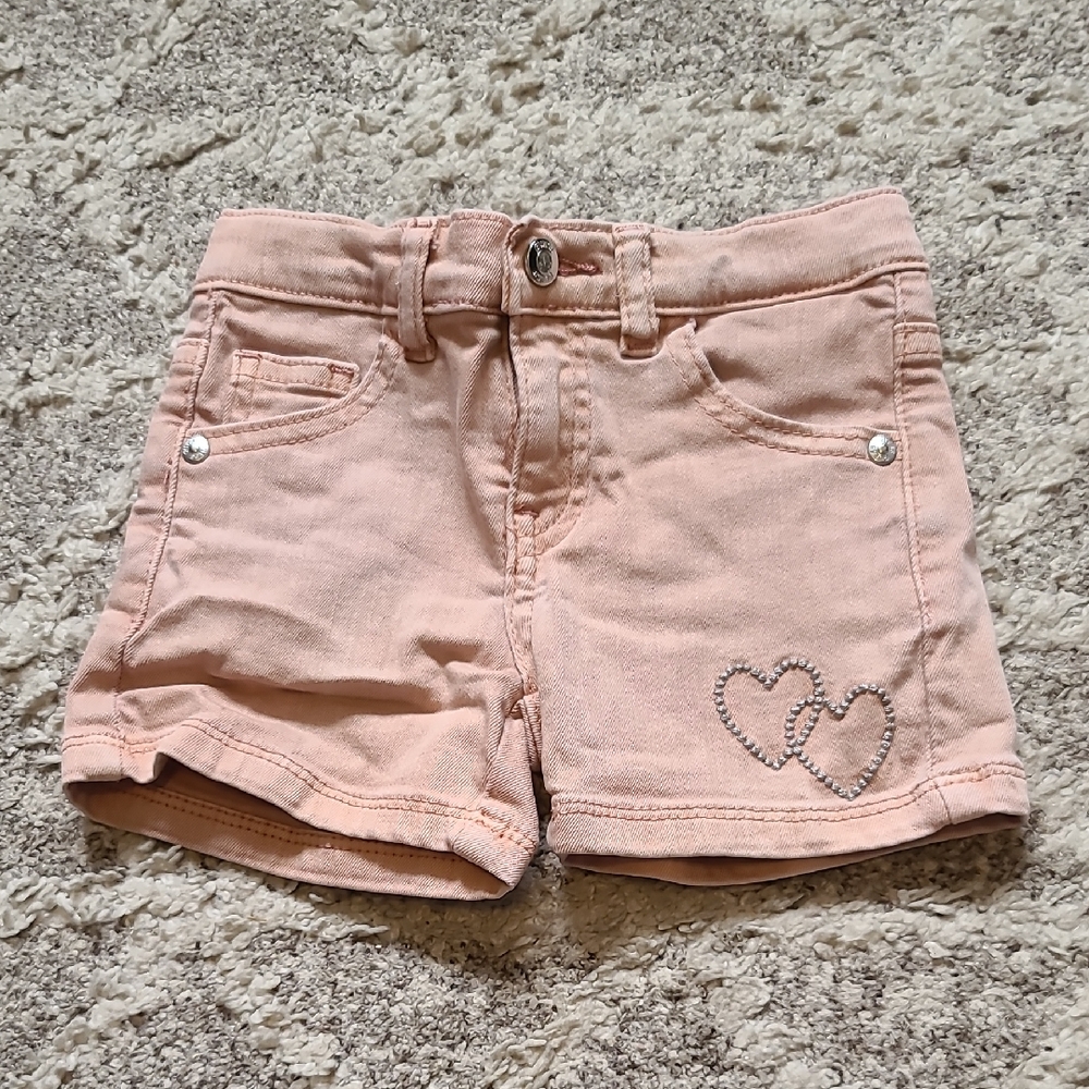 4 for $28 - Guess Kids Light Pink Jean Shorts